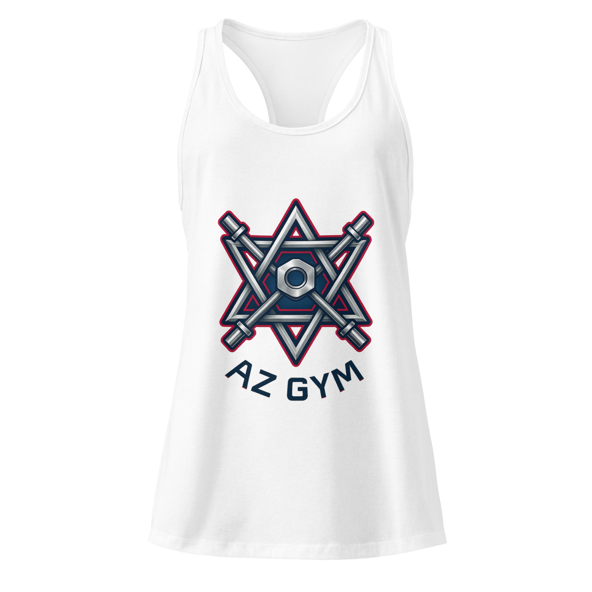 Barbell Star Women's Ideal Racerback Tank Top - American Zionist