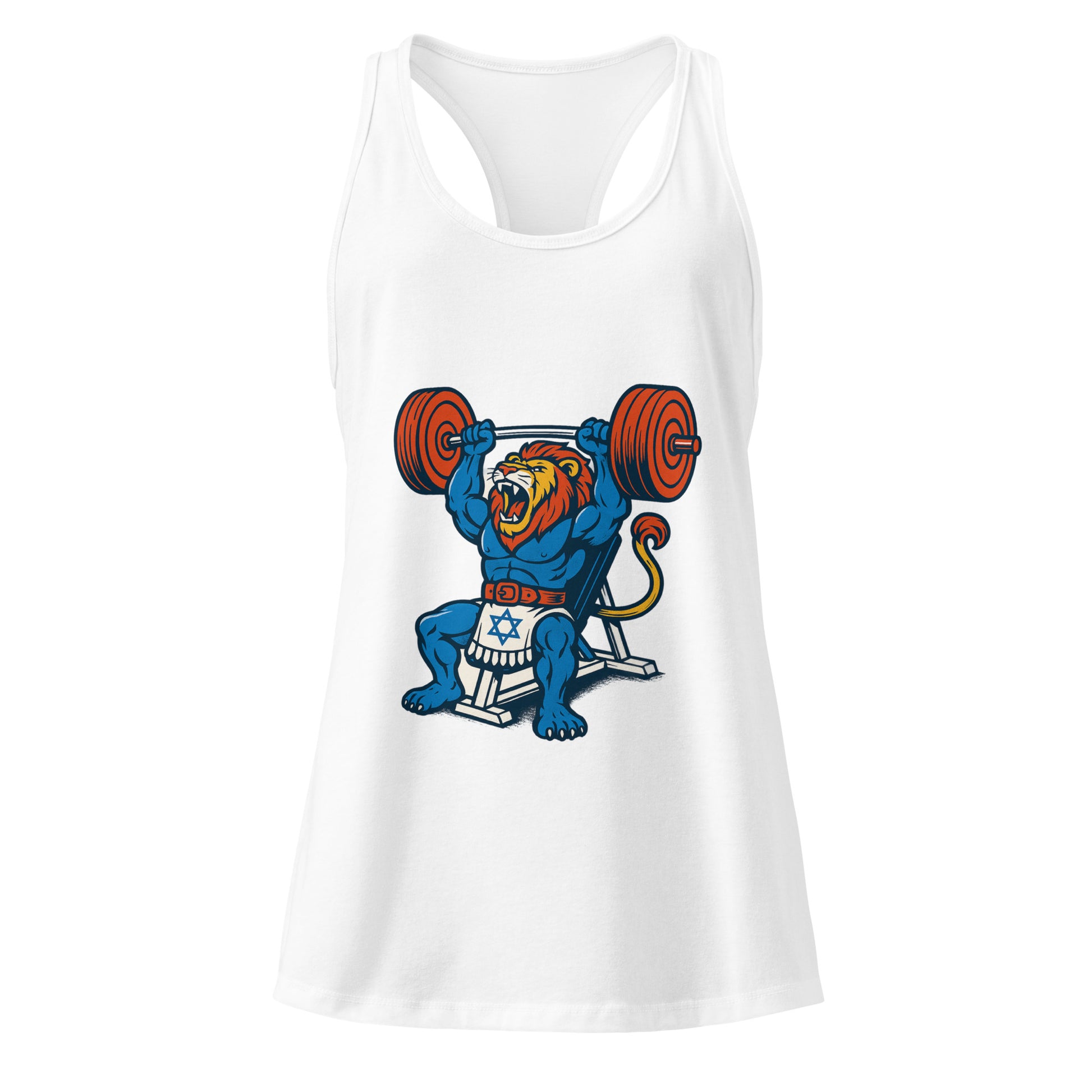 Swole Lion Women's Ideal Racerback Tank Top - American Zionist