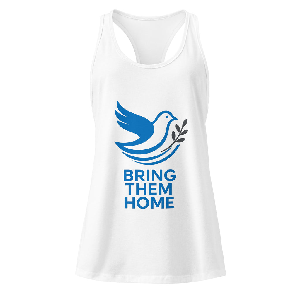 Dove Bring Them Home Women's Ideal Racerback Tank Top - American Zionist