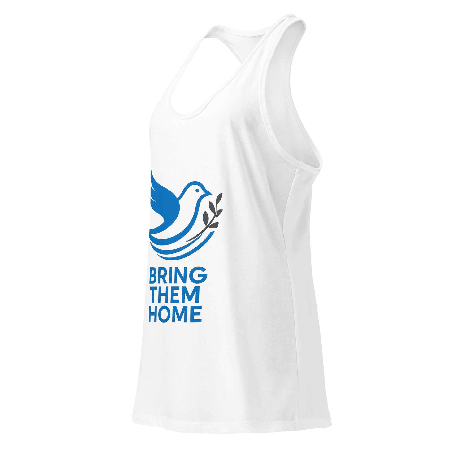 Dove Bring Them Home Women's Ideal Racerback Tank Top - American Zionist