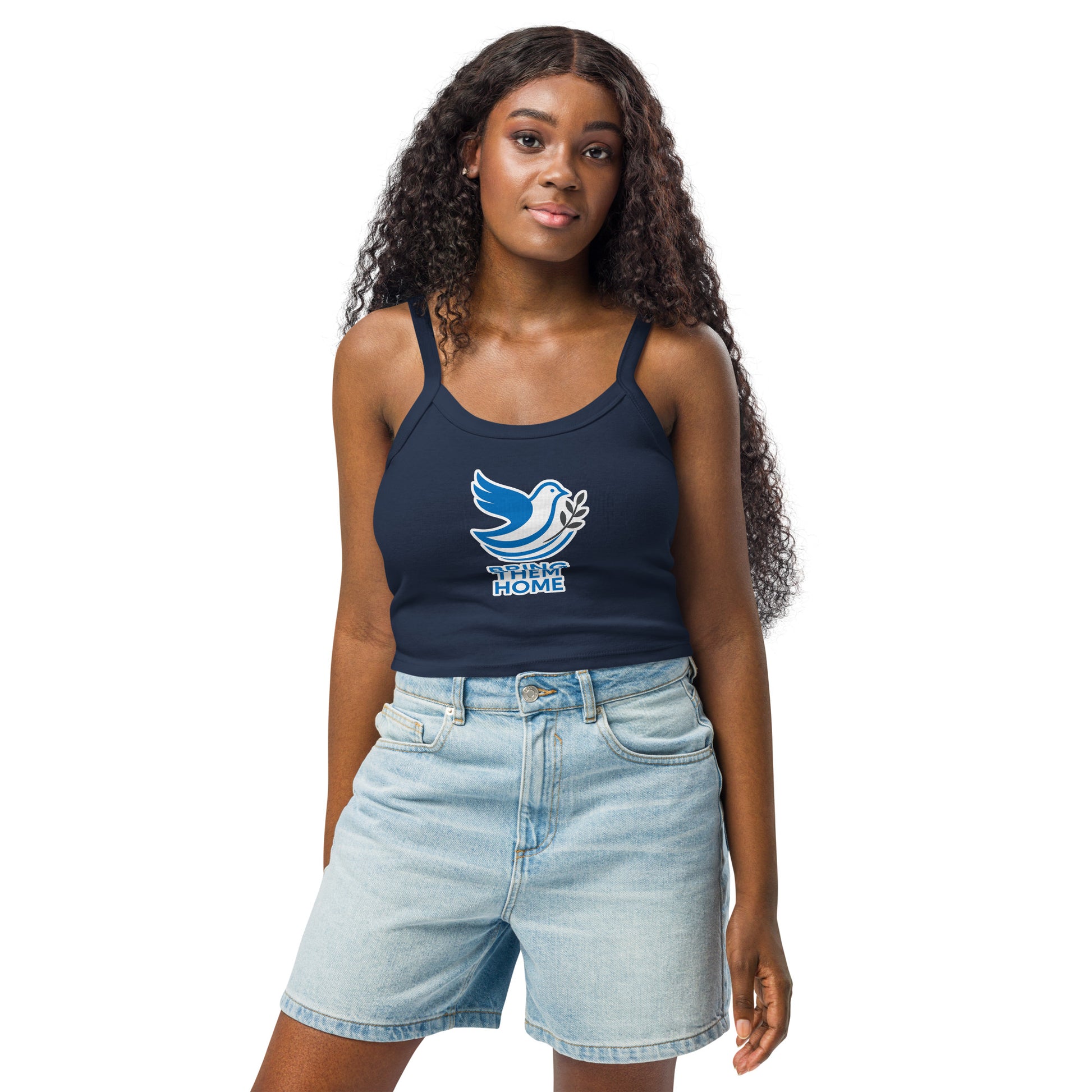 Dove Bring Them Home Women's Micro - Rib Tank Top - American Zionist