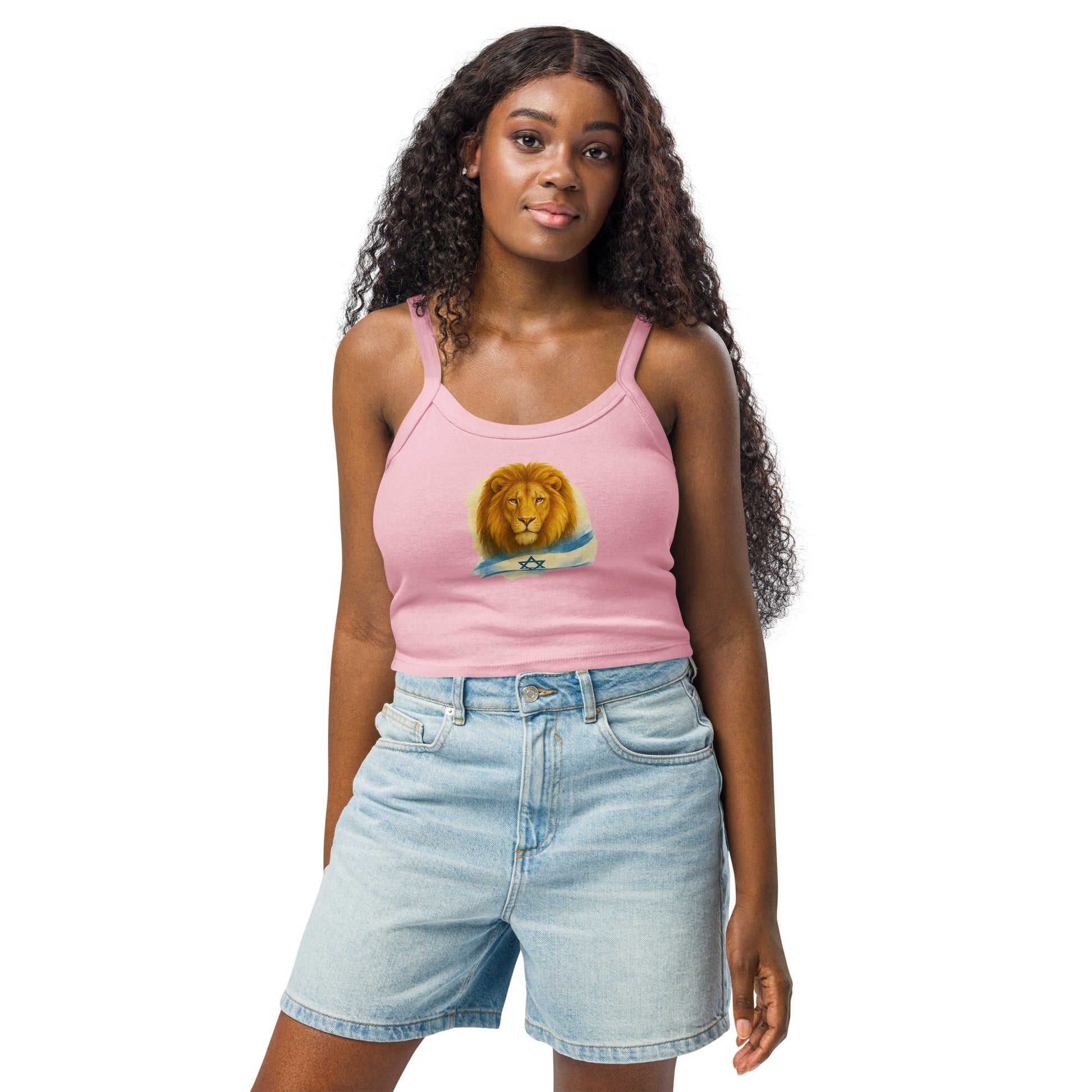 Lion Of Israel Women's Micro - Rib Tank Top - American Zionist