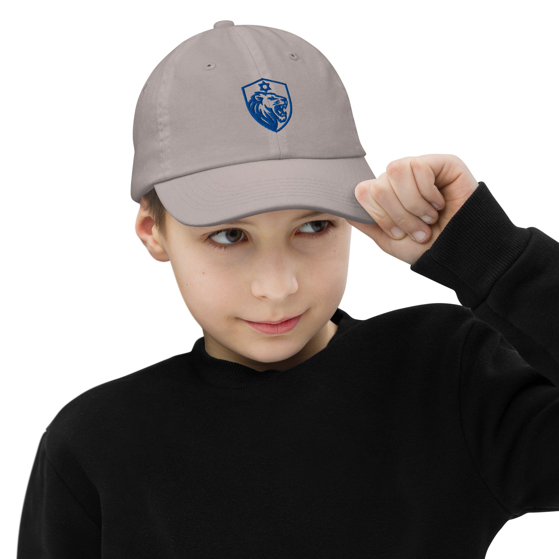 Lion Shield Of Israel Youth Baseball Cap - American Zionist