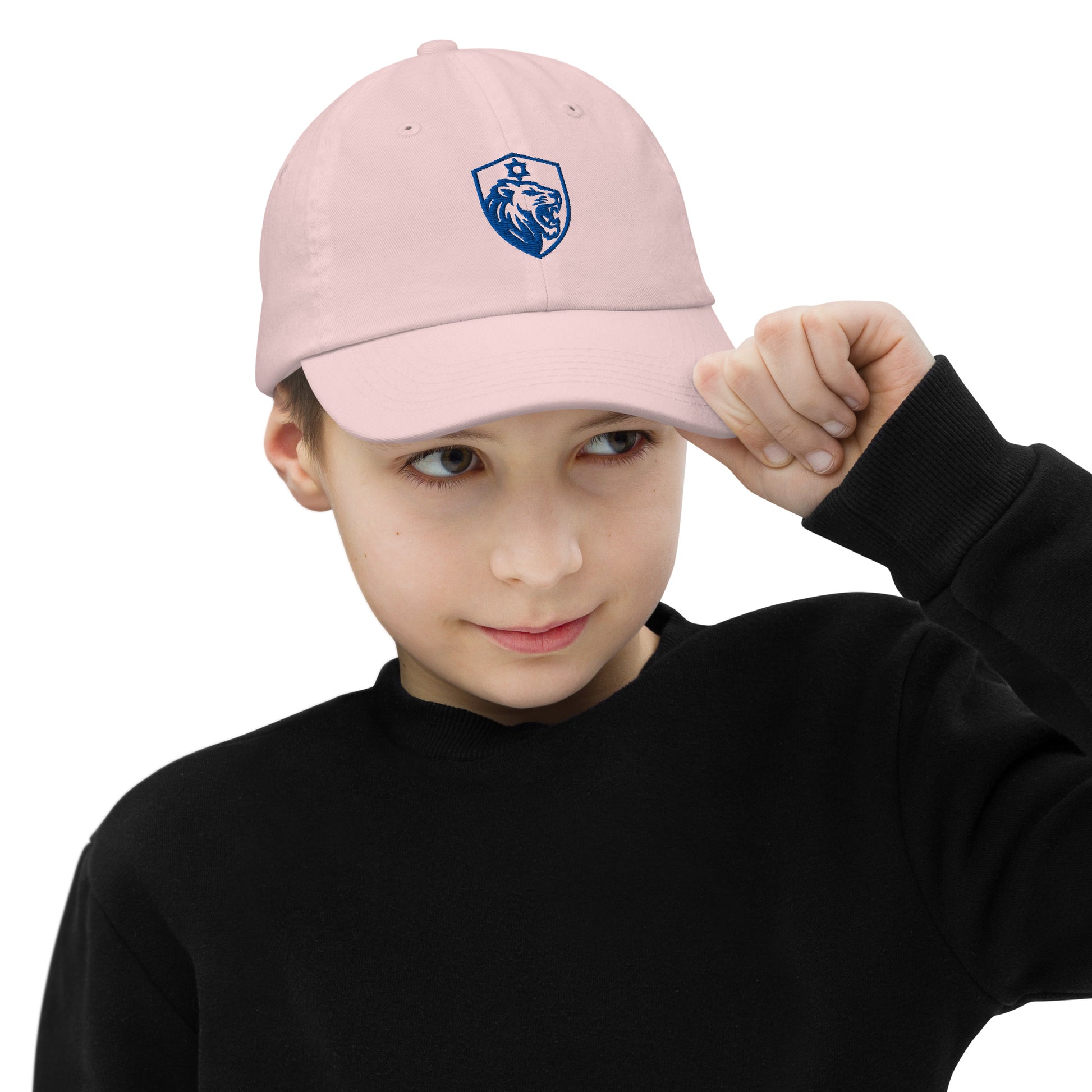 Lion Shield Of Israel Youth Baseball Cap - American Zionist