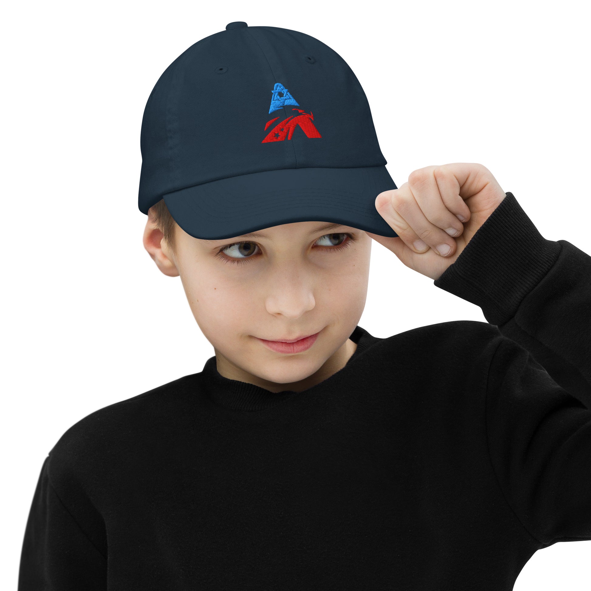 Eagle America Embroidery Youth Baseball Cap - American Zionist