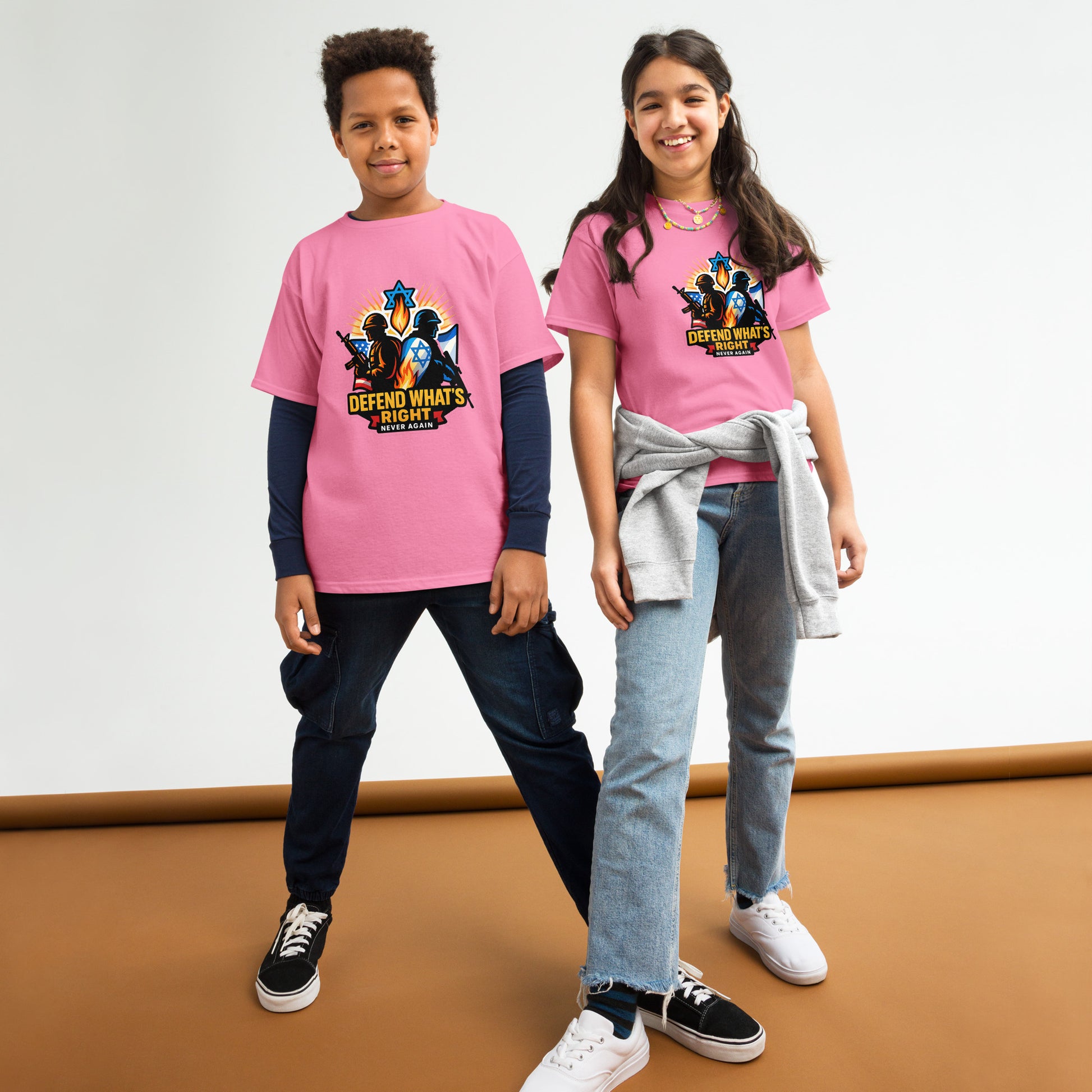 Defend What's Right Youth Classic Tee - American Zionist