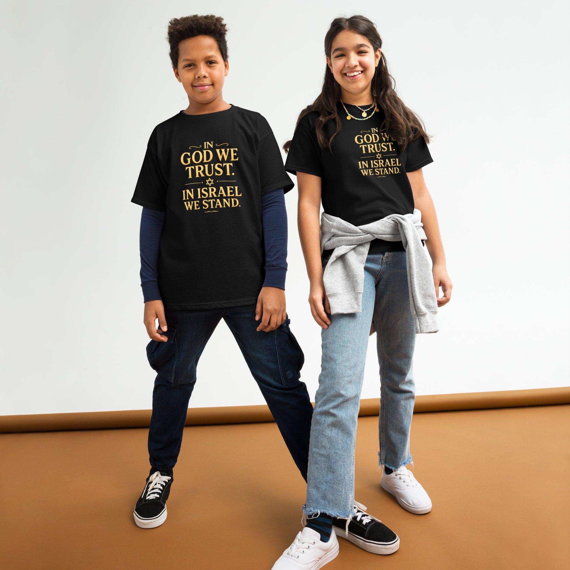 In God With Israel Youth Classic Tee - American Zionist