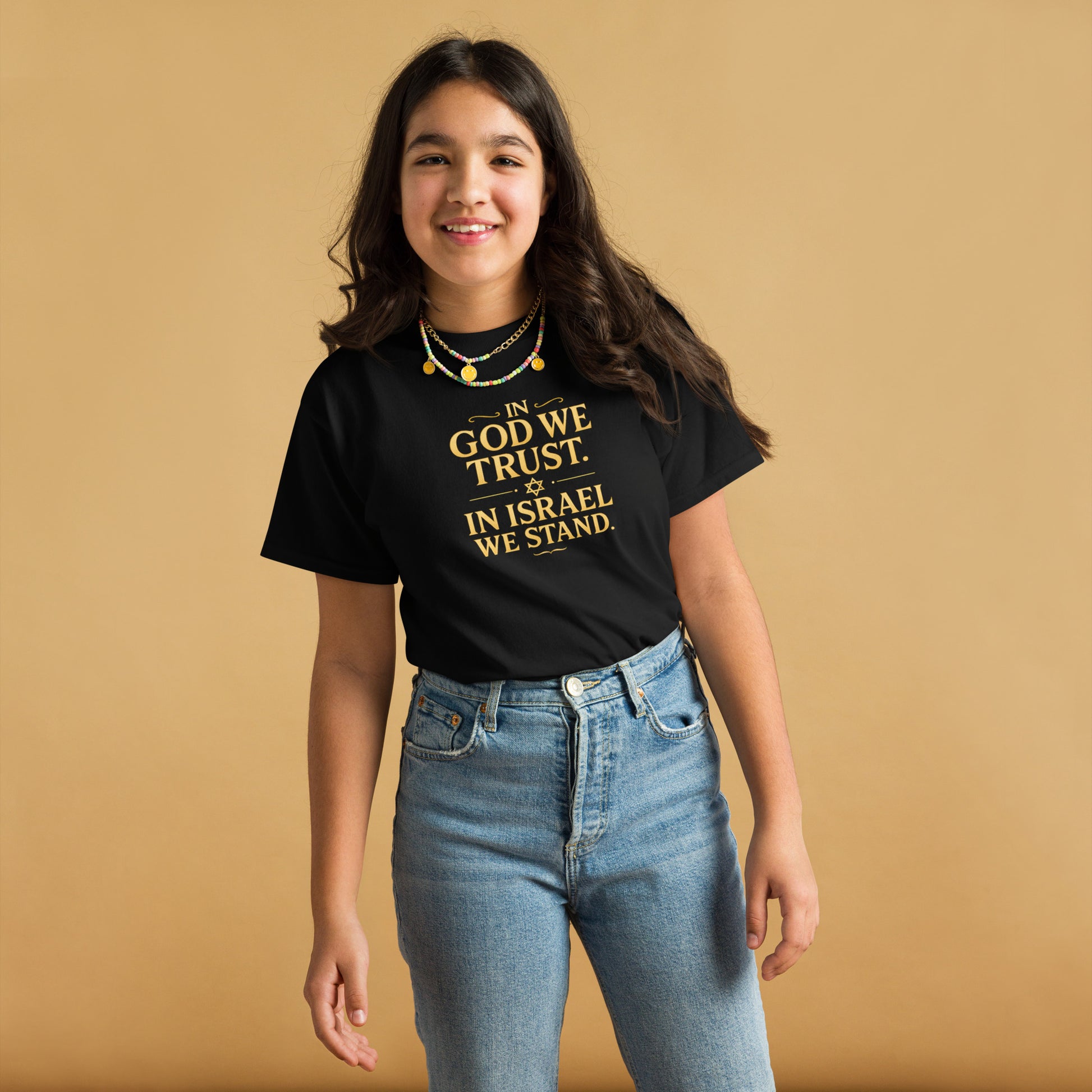 In God With Israel Youth Classic Tee - American Zionist