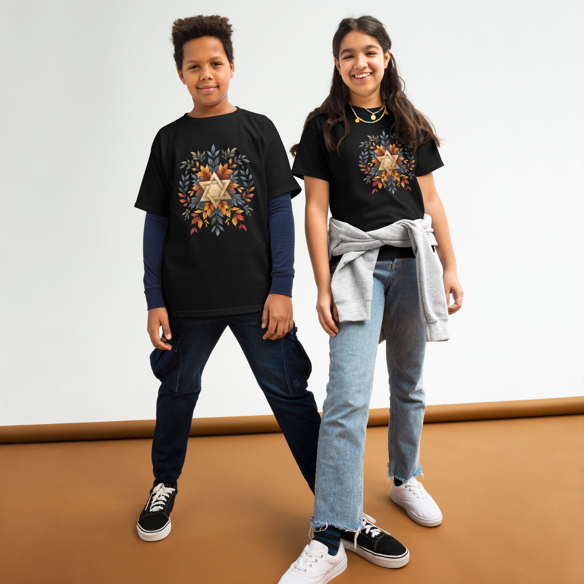 Star of David Wreath Youth Classic Tee - American Zionist