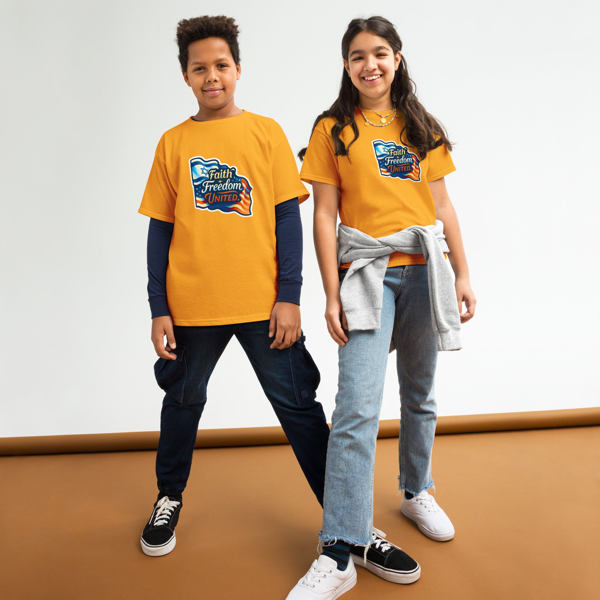 Faith Freedom United Youth Classic Tee - American Zionist