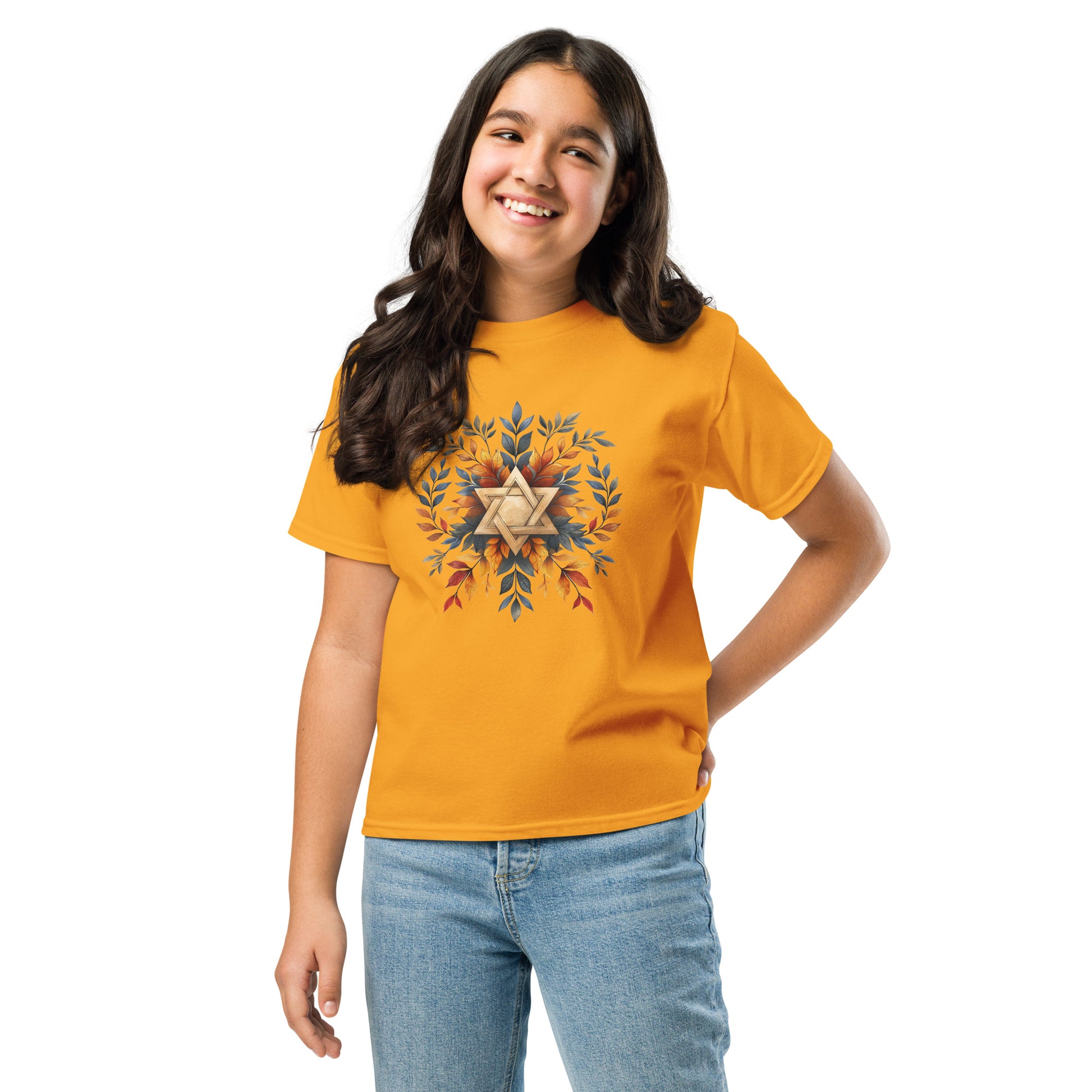 Star of David Wreath Youth Classic Tee - American Zionist