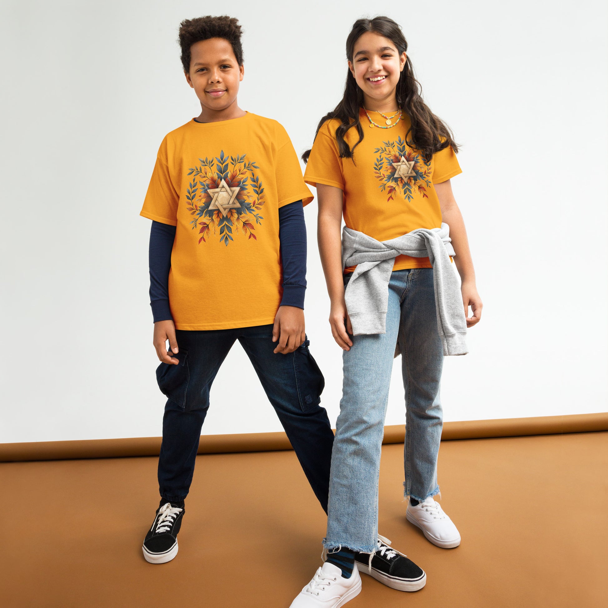 Star of David Wreath Youth Classic Tee - American Zionist
