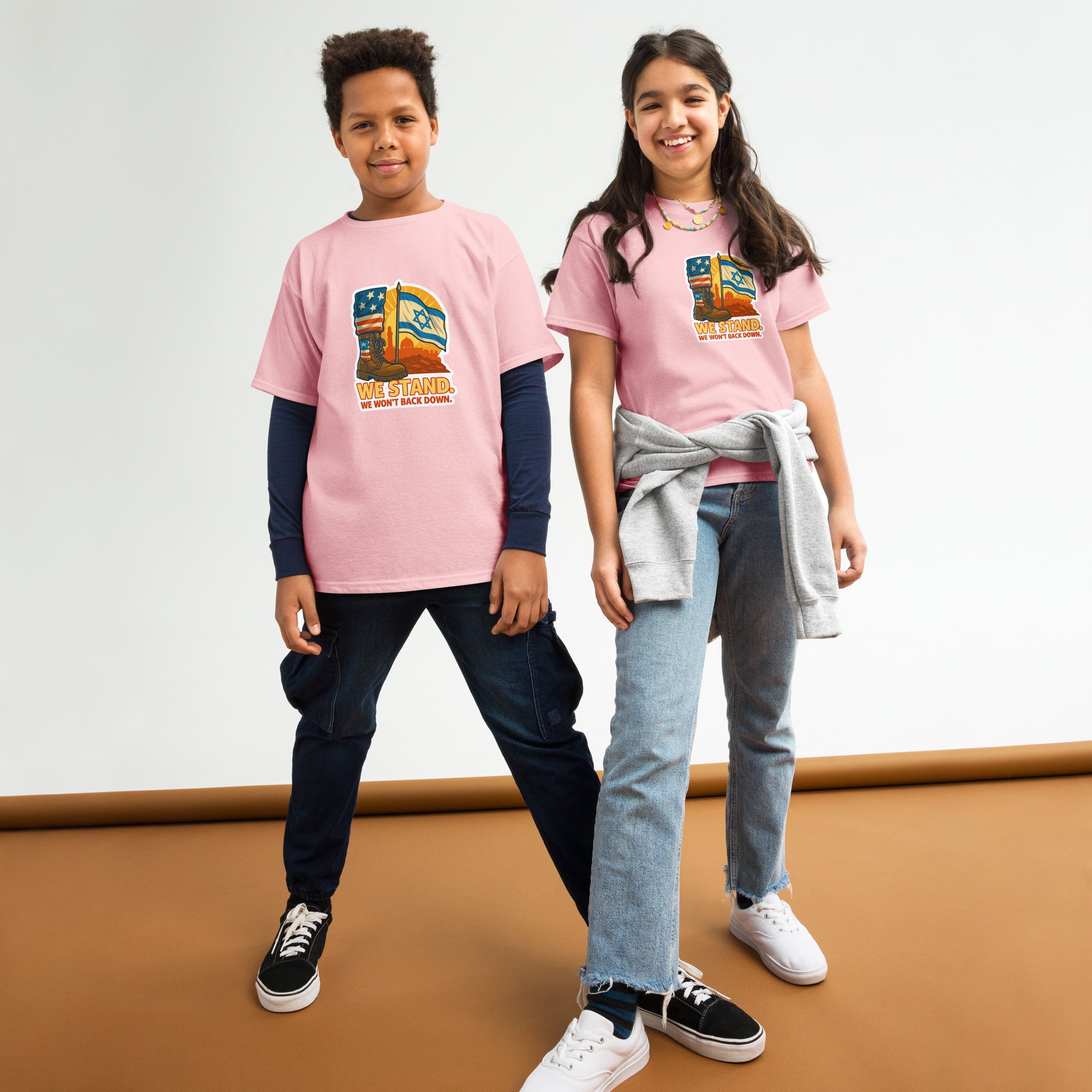 We Stand Youth Classic Tee - American Zionist