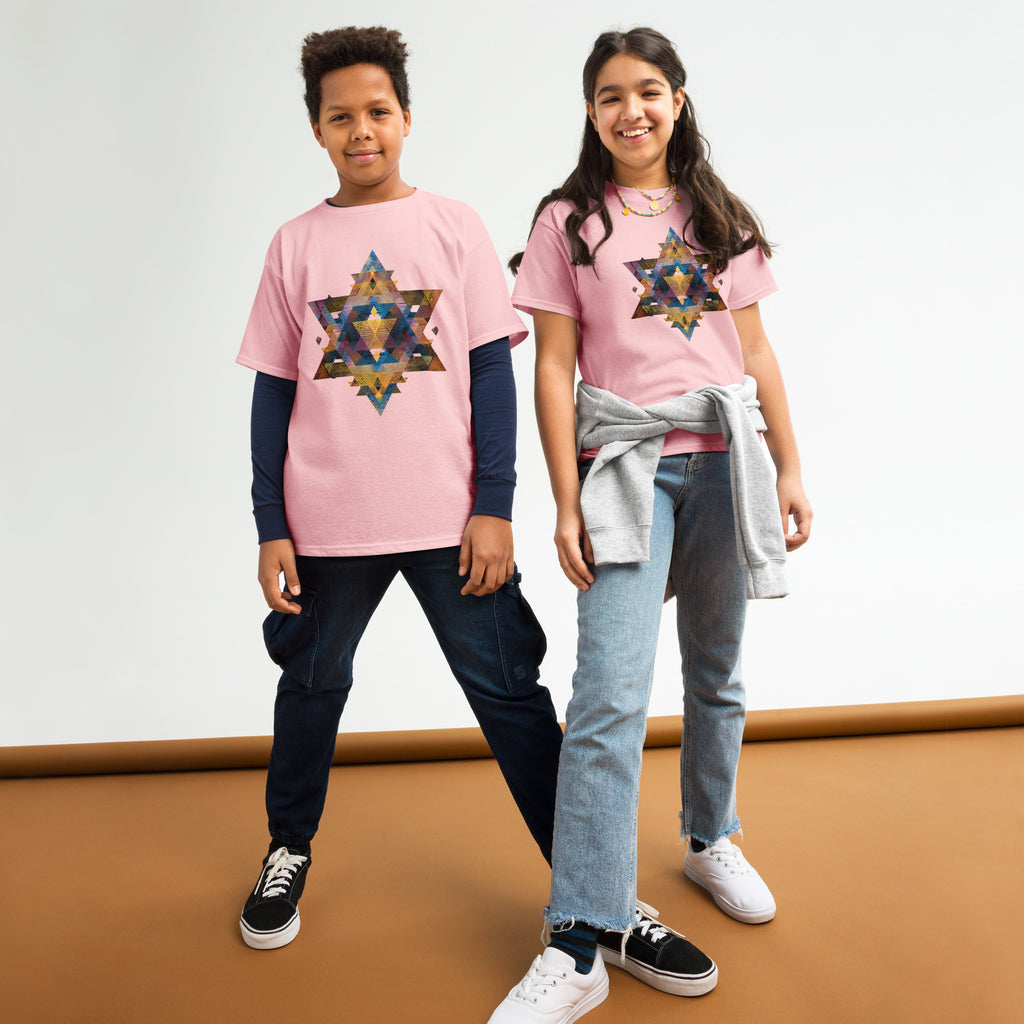 Star of David Geometric Youth Classic Tee - American Zionist