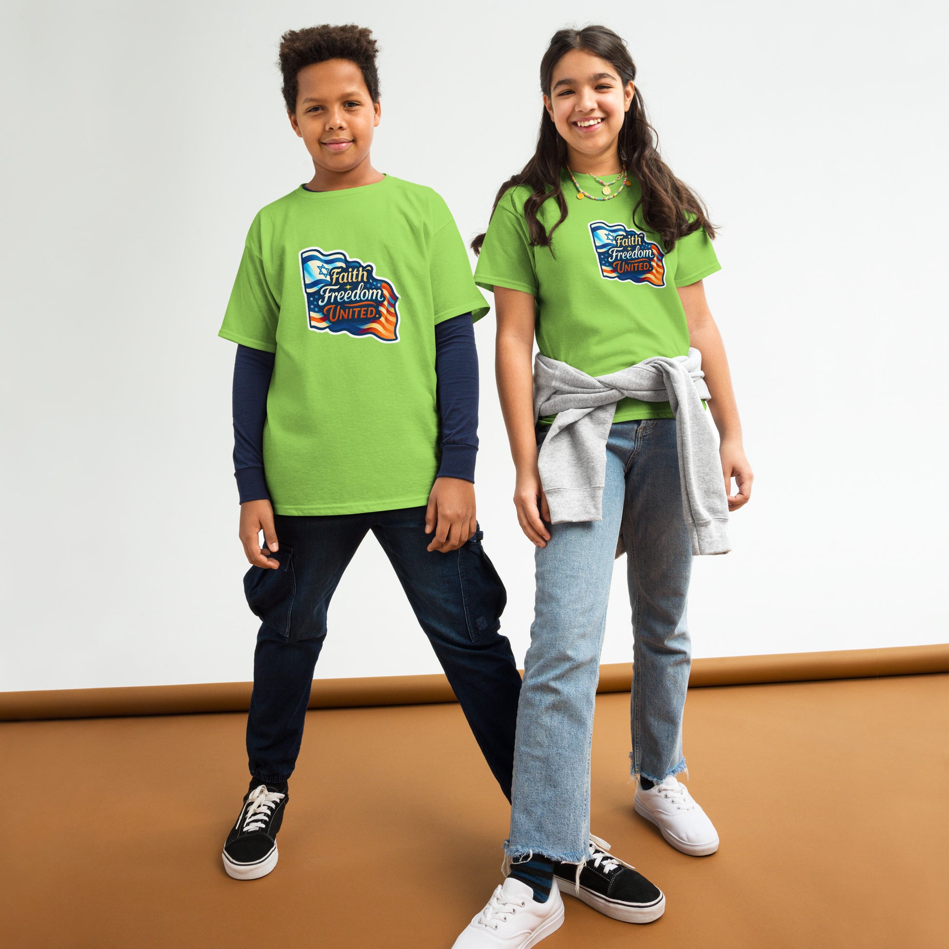 Faith Freedom United Youth Classic Tee - American Zionist