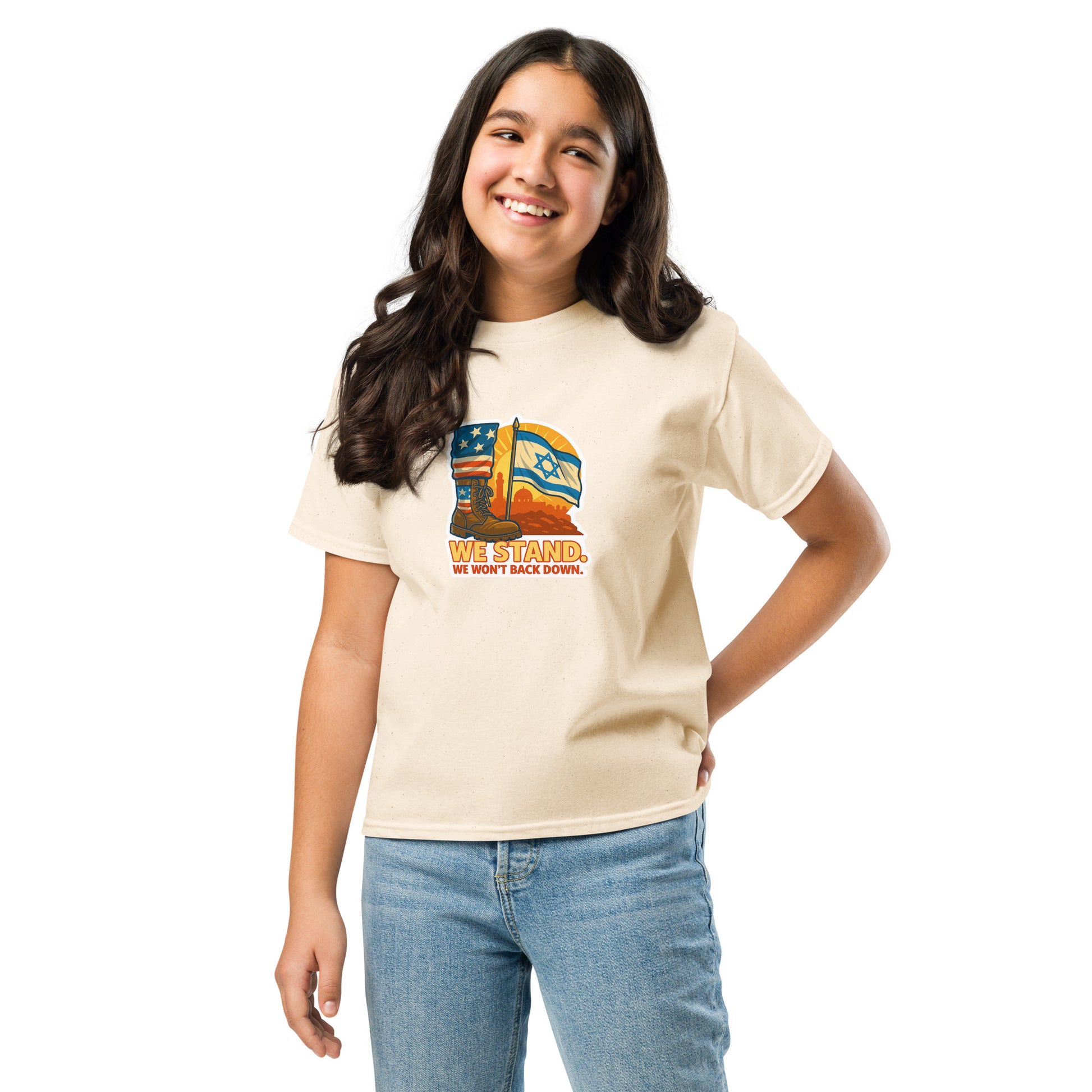 We Stand Youth Classic Tee - American Zionist