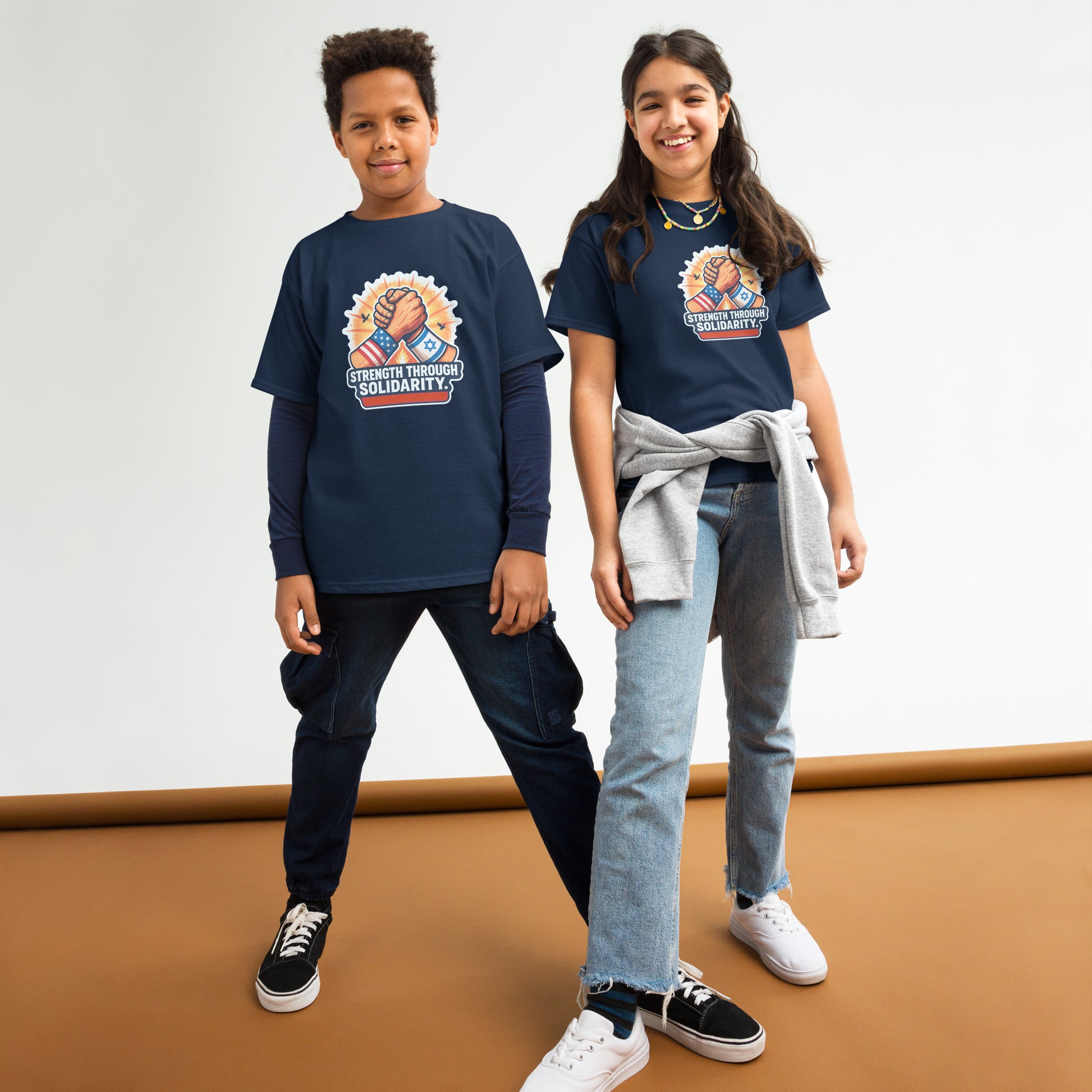 Strength Through Solidarity Youth Classic Tee - American Zionist