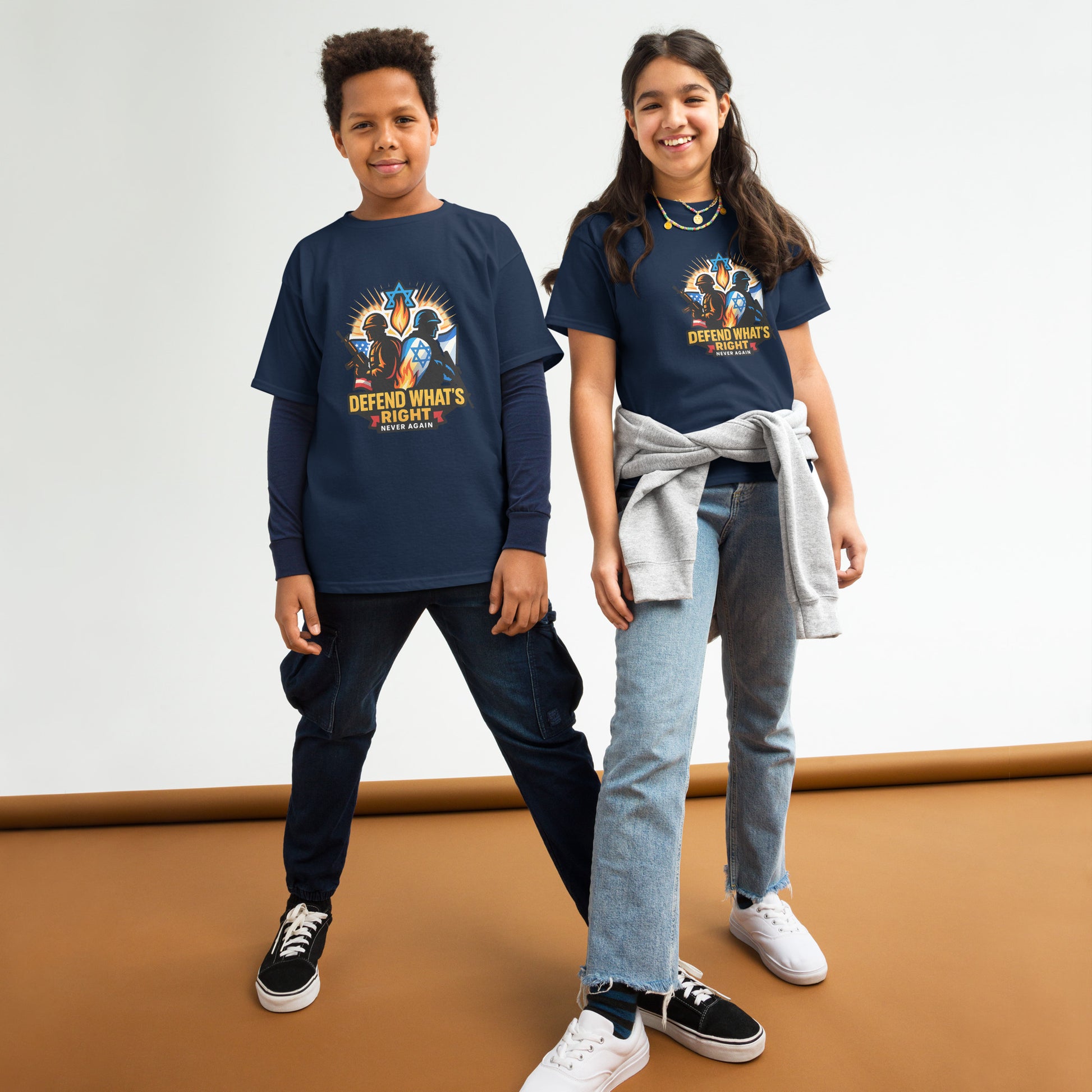 Defend What's Right Youth Classic Tee - American Zionist