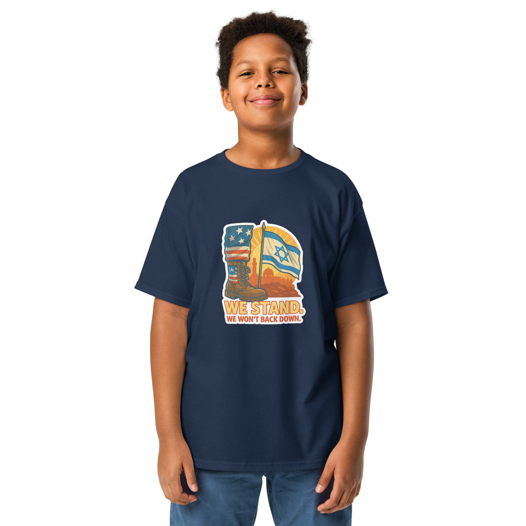 We Stand Youth Classic Tee - American Zionist