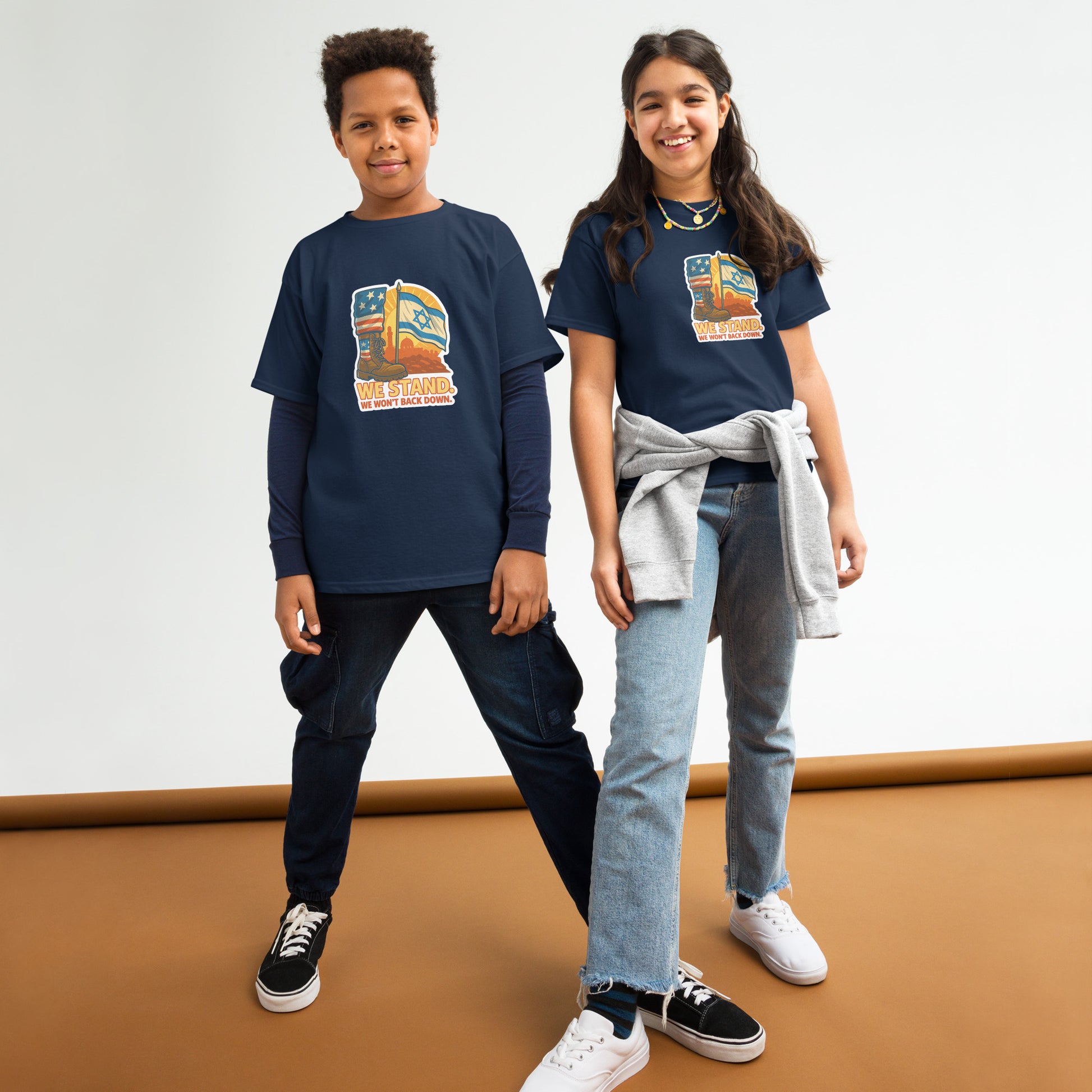 We Stand Youth Classic Tee - American Zionist