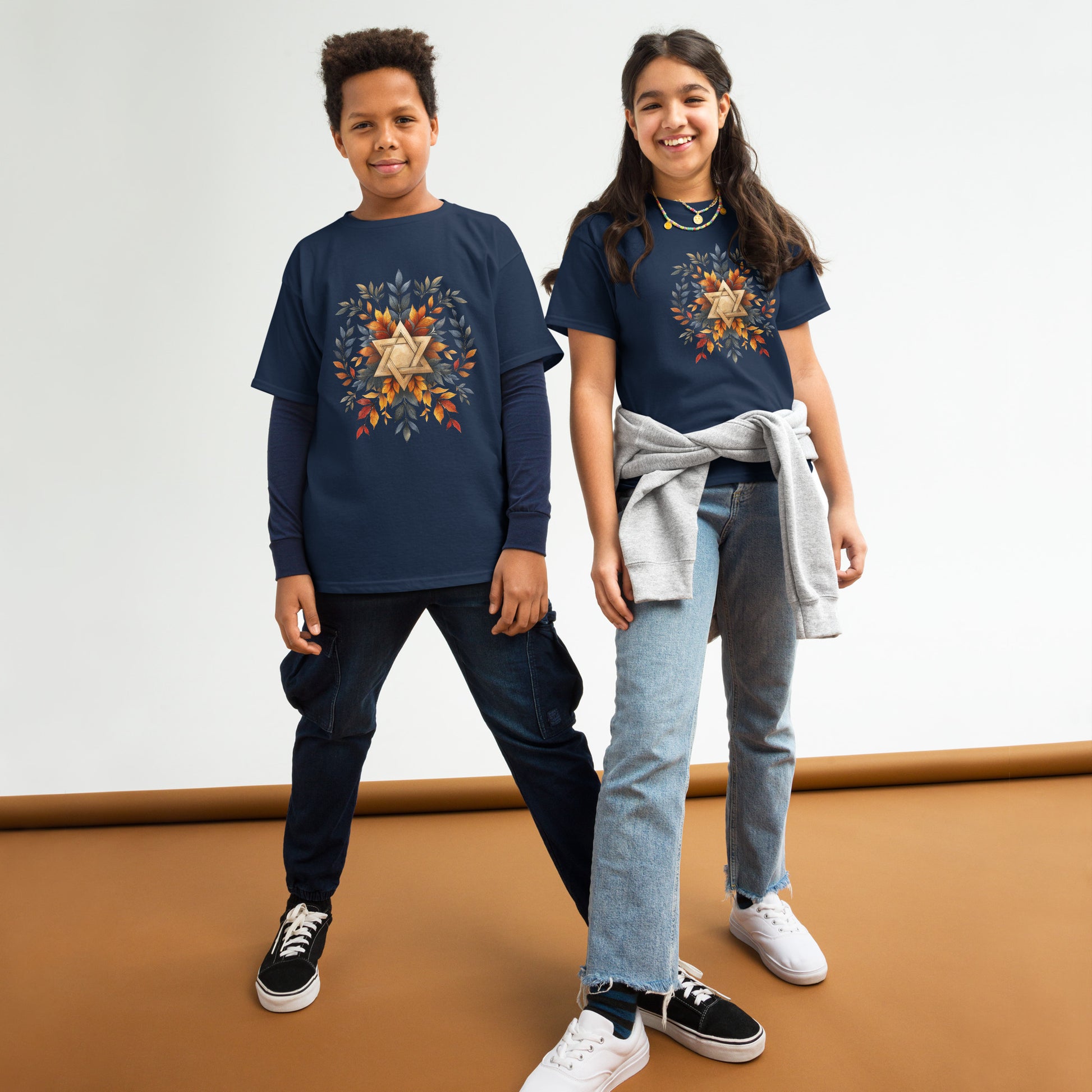 Star of David Wreath Youth Classic Tee - American Zionist