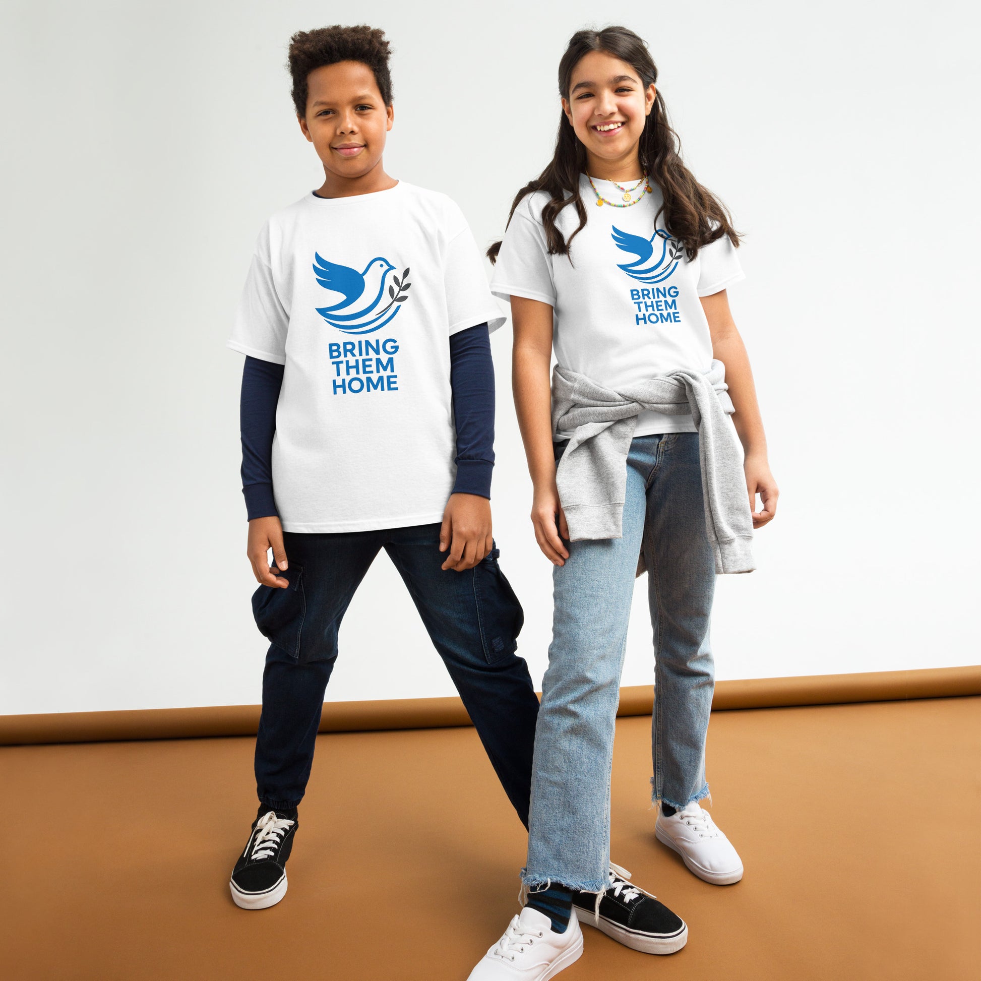 Dove Bring Them Home Youth Classic Tee - American Zionist