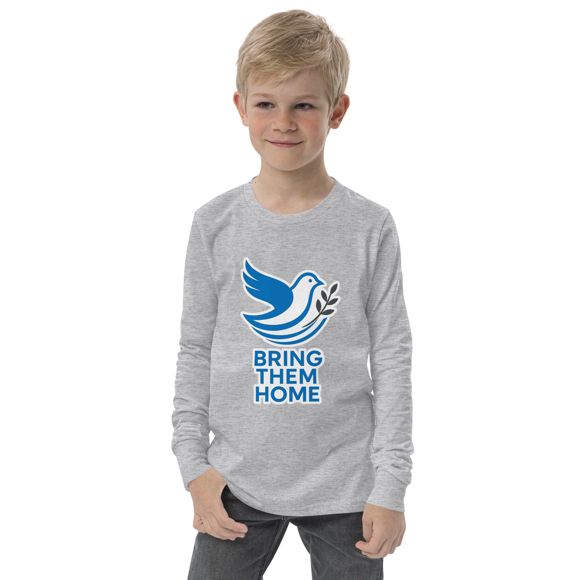 Dove Bring Them Home Youth Long Sleeve Tee - American Zionist