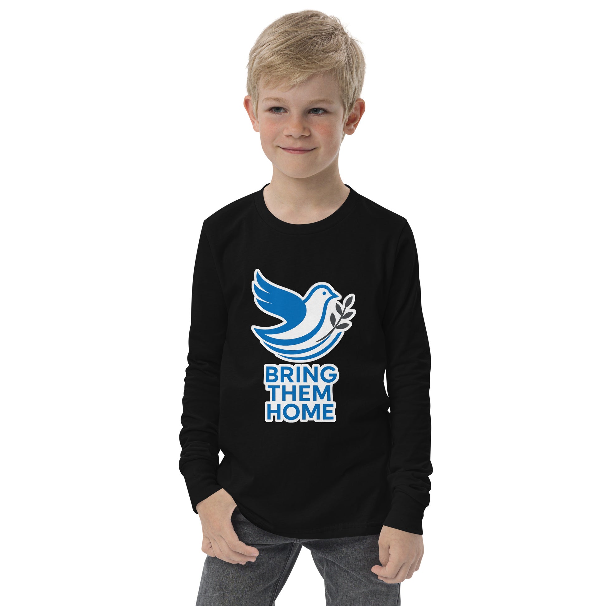 Dove Bring Them Home Youth Long Sleeve Tee - American Zionist