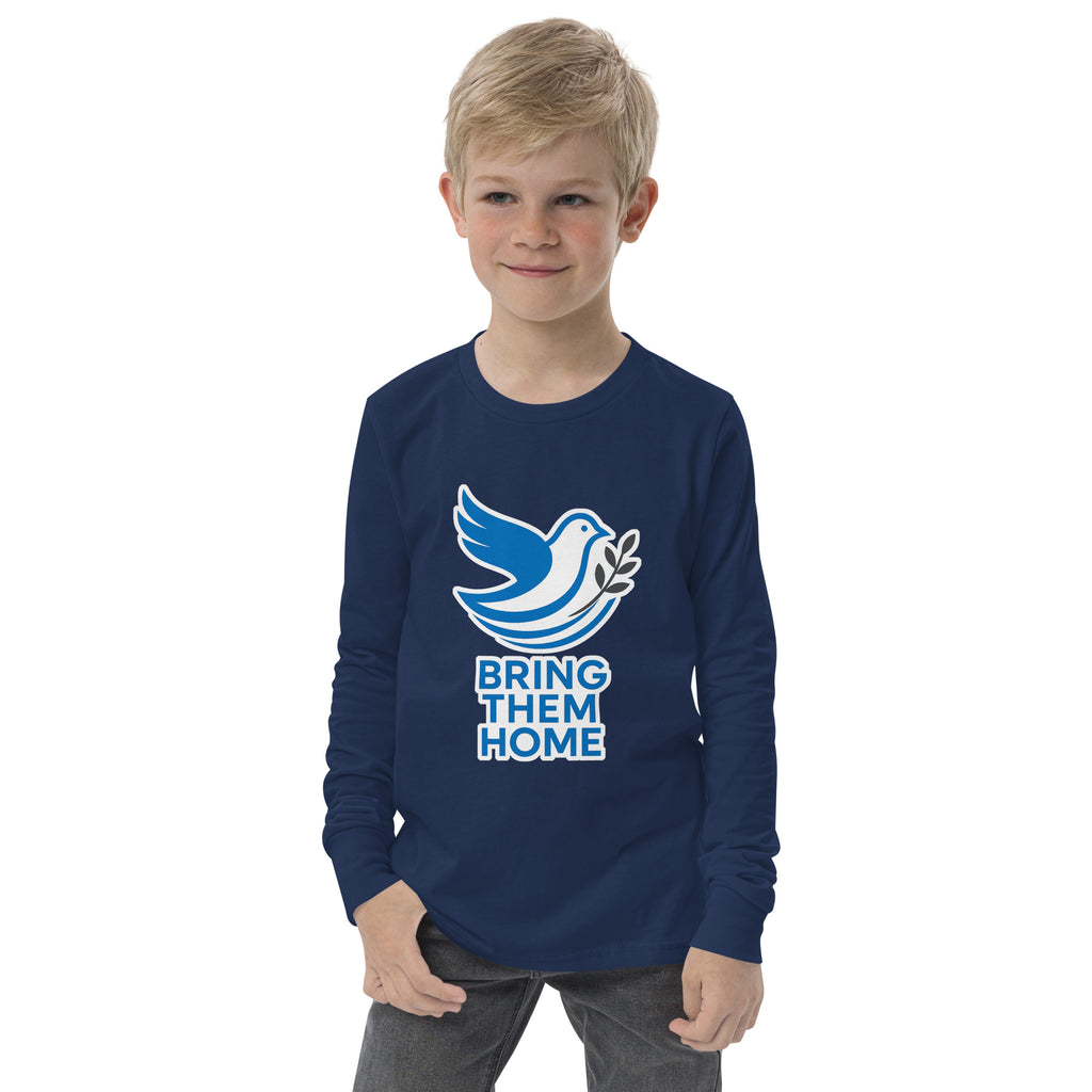 Dove Bring Them Home Youth Long Sleeve Tee - American Zionist